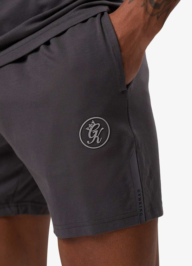 Gym King Pro Logo Jersey Short - Graphite