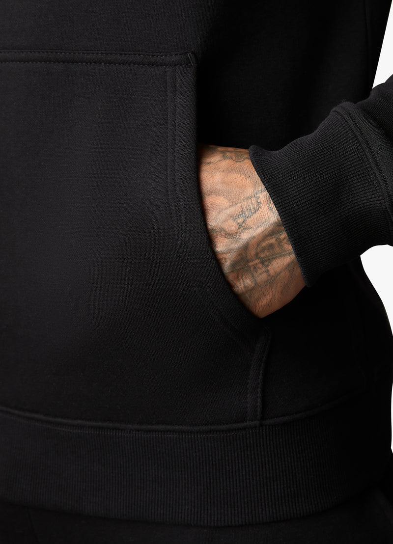 Gym King Pro Logo Fleece Tracksuit - Black/Black
