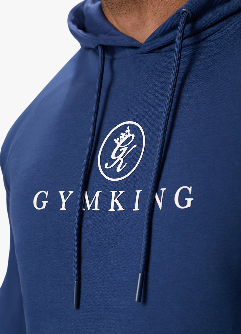 Gym King Pro Logo Hood - Dark Indigo