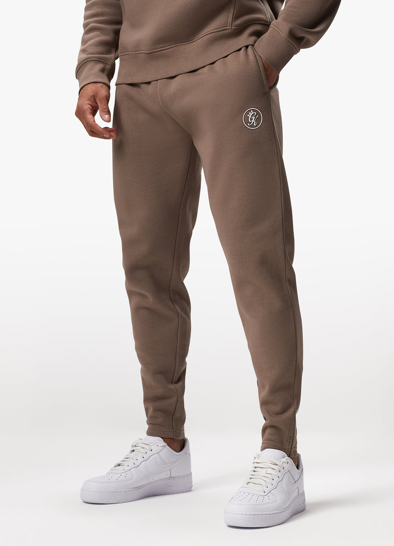 Gym King Pro Logo Jogger - Dark Taupe