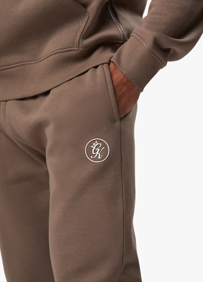 Gym King Pro Logo Jogger - Dark Taupe