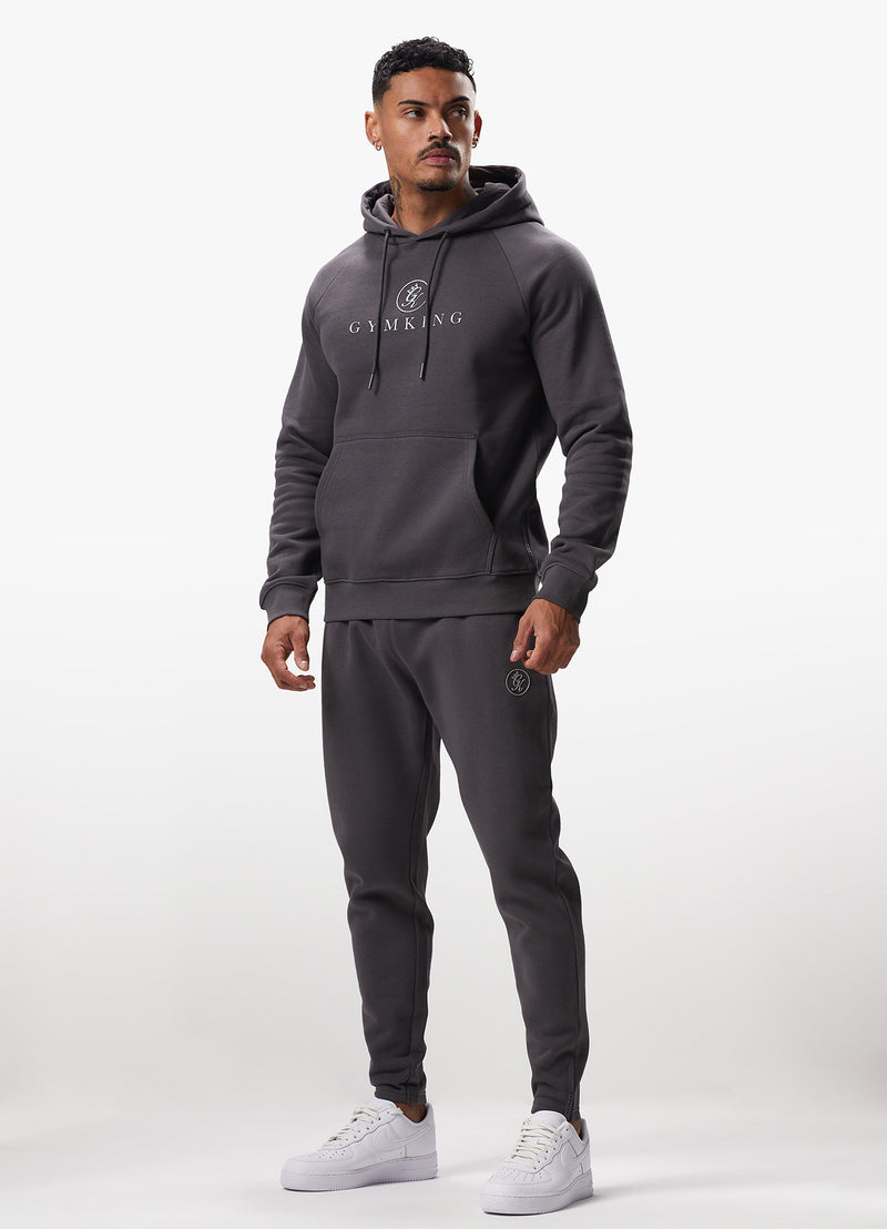 Gym King Pro Logo Fleece Tracksuit - Graphite