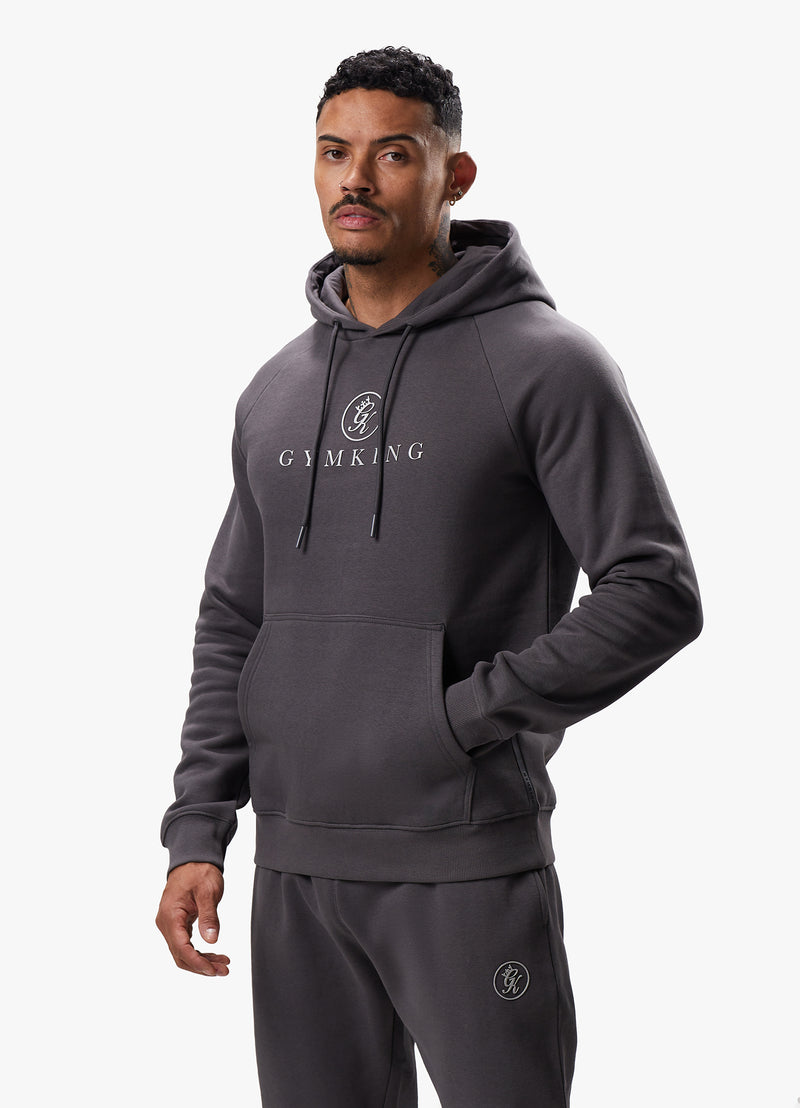 Gym King Pro Logo Fleece Tracksuit - Graphite