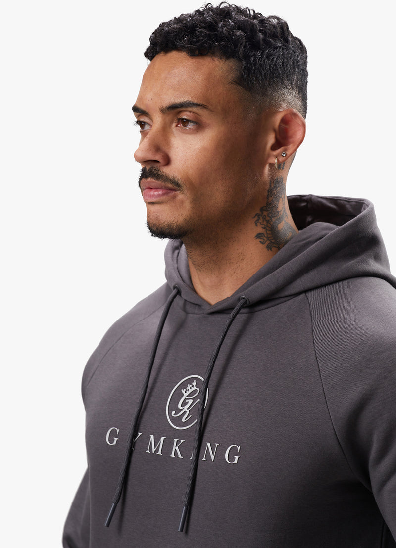 Gym King Pro Logo Fleece Tracksuit - Graphite