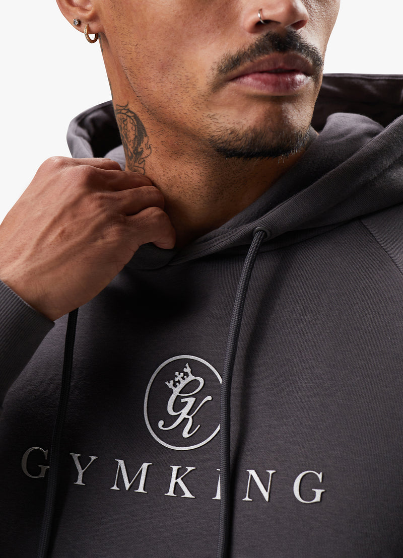 Gym King Pro Logo Fleece Tracksuit - Graphite