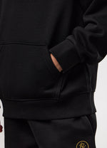 Gym King Kids Pro Logo Hood Tracksuit - Black/Gold