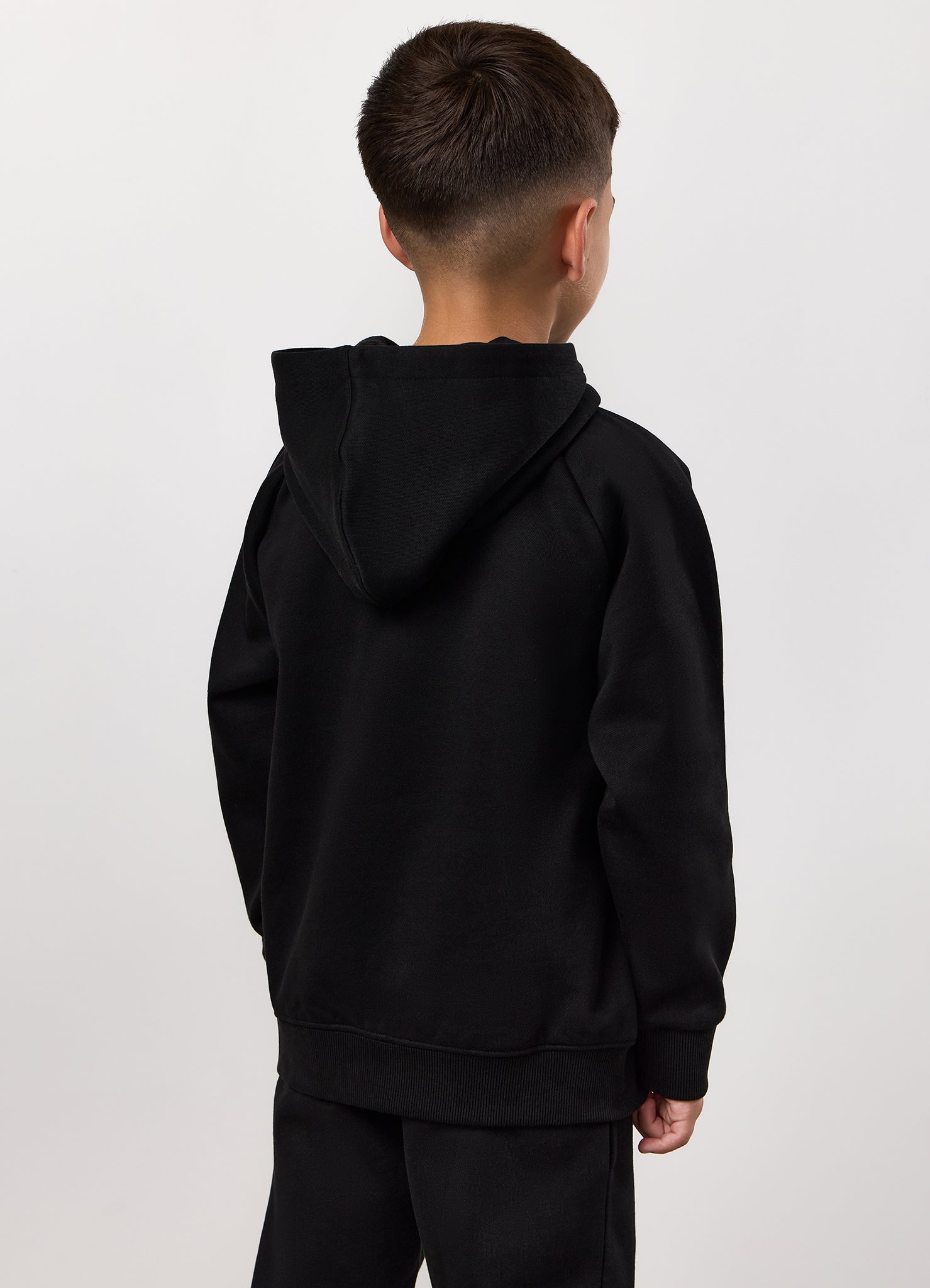 Gym King Kids Pro Logo Hood Tracksuit - Black/Gold