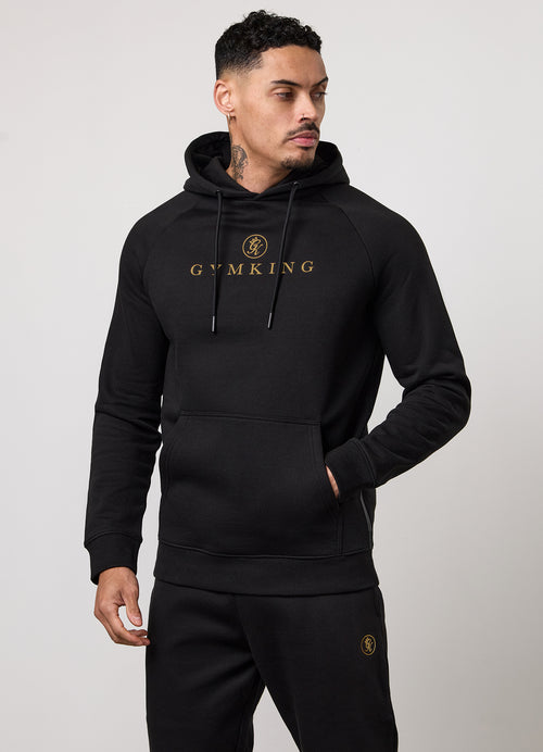 Gym King Pro Logo Hoodie - Black/Gold