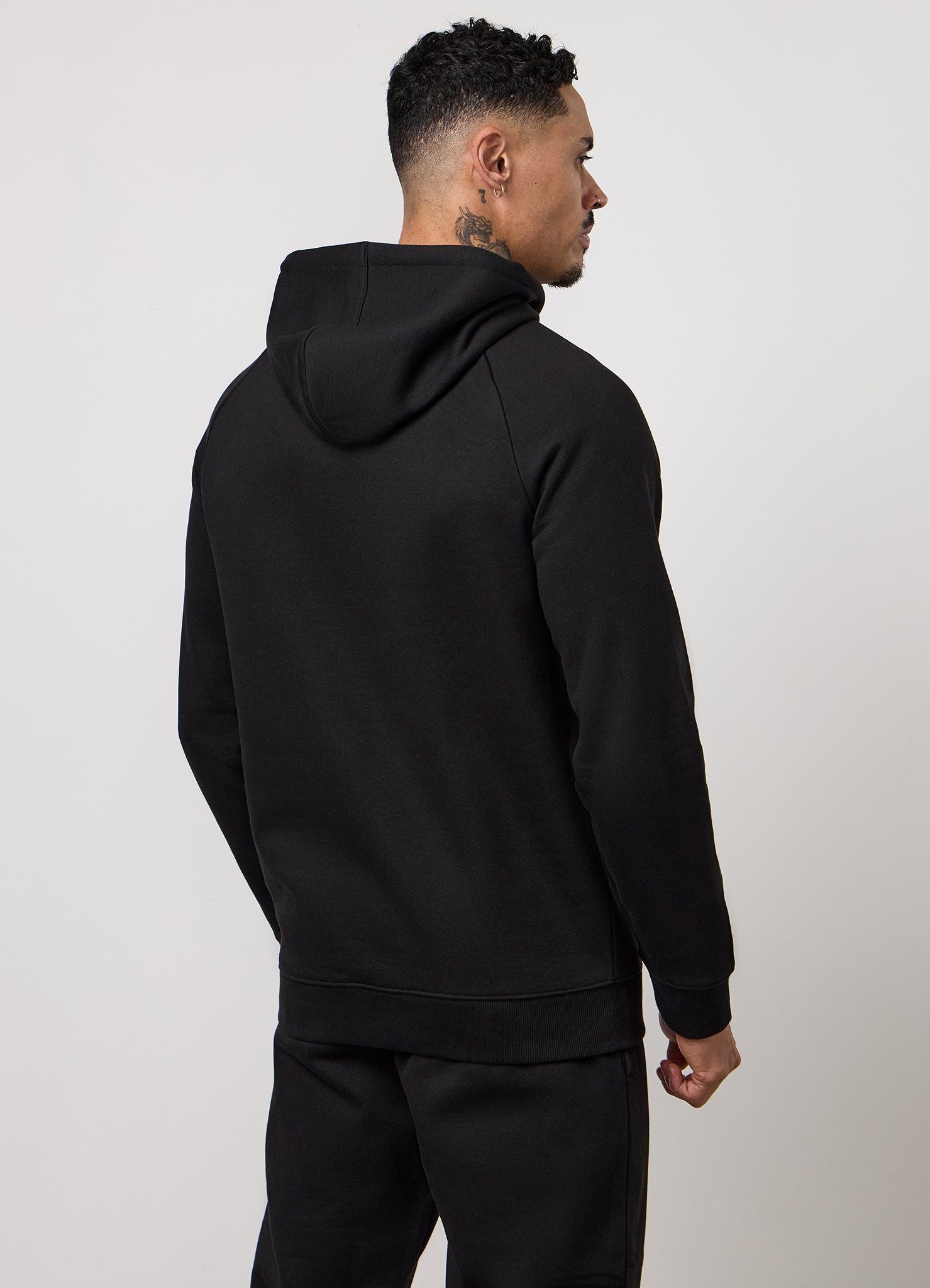 Gym King Pro Logo Hoodie - Black/White