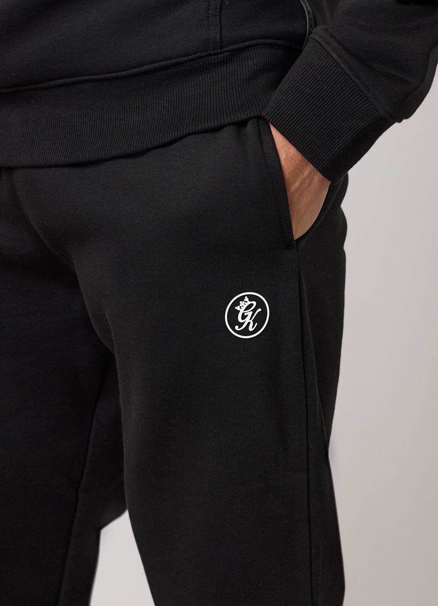 Gym King Pro Logo Jogger - Black/White