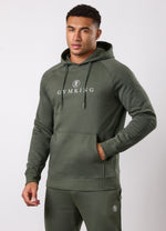 Gym King Pro Logo Hoodie - Dark Olive thumbnail