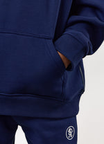 Gym King Kids Pro Logo Hood Tracksuit - Oxford Blue