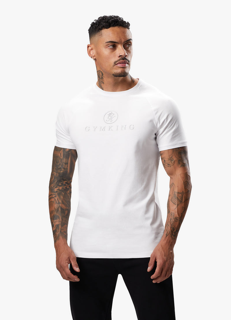 Gym King Pro Logo Jersey Tee - White