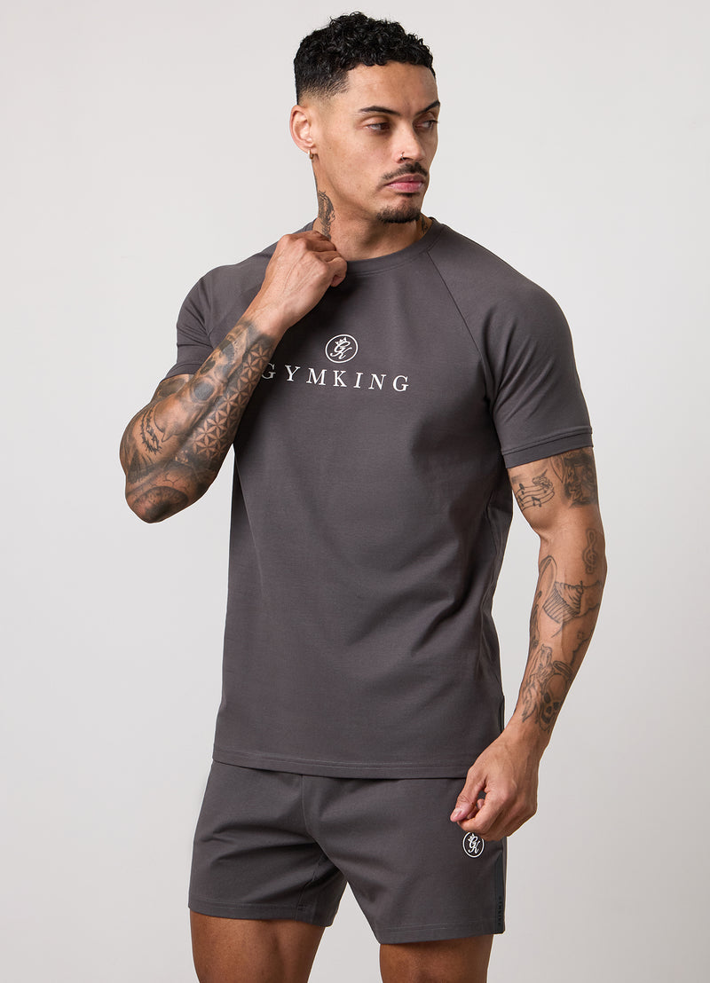 Gym King Pro Logo Tee - Graphite