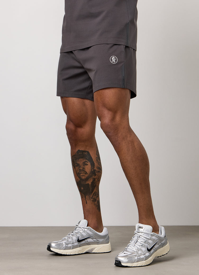 Gym King Pro Logo Jersey 6" Short - Graphite