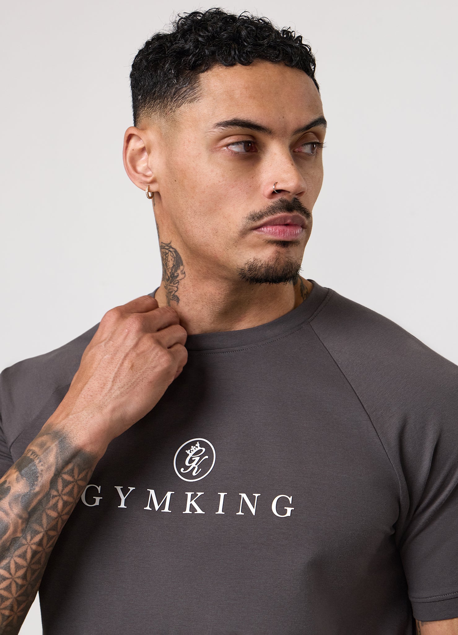 Gym King Pro Logo Tee - Graphite