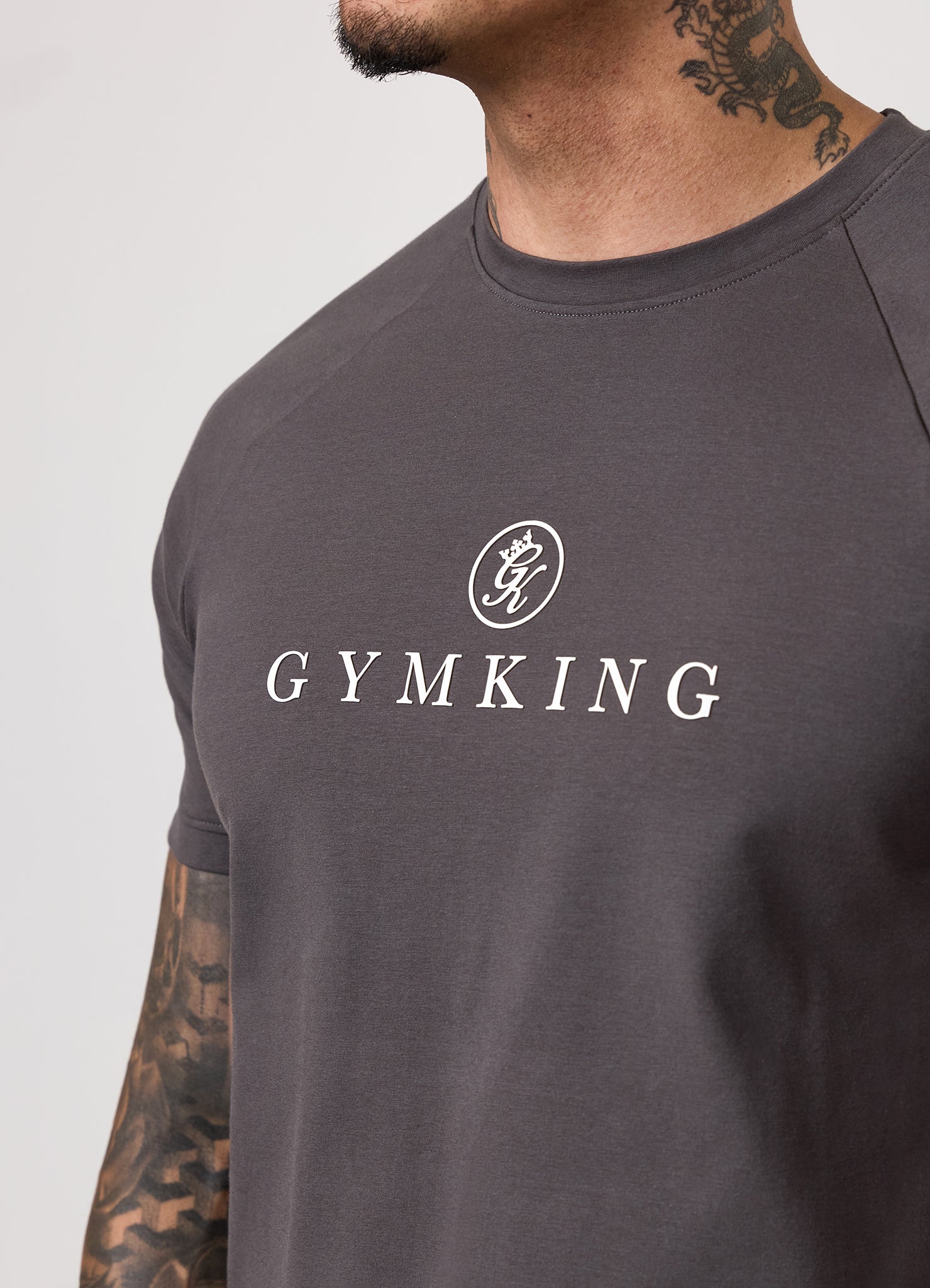 Gym King Pro Logo Tee - Graphite