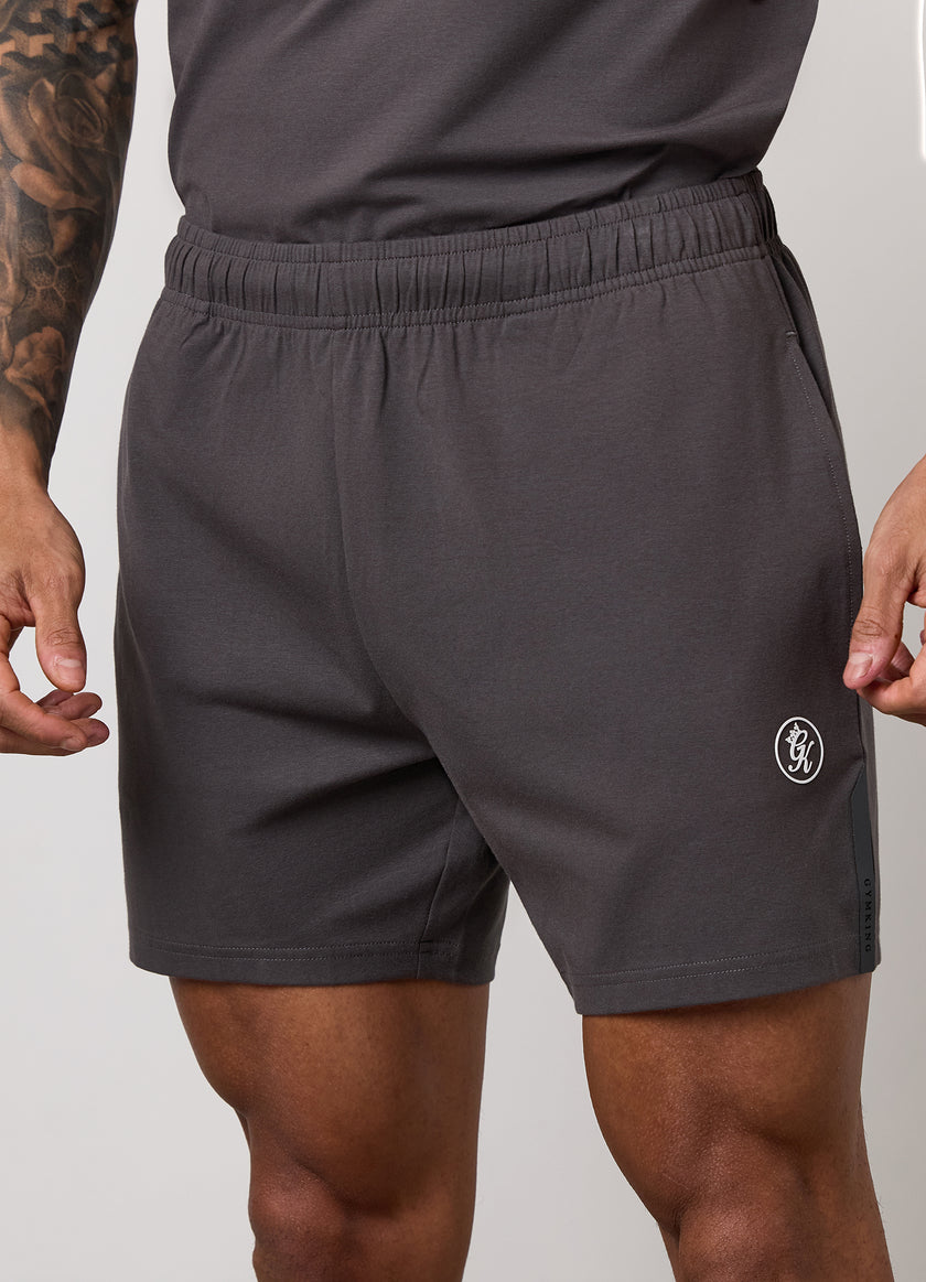 Gym King Pro Logo Jersey 6" Short - Graphite