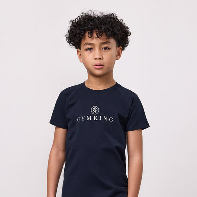 Gym King Older Kids Pro Logo Tee - Navy