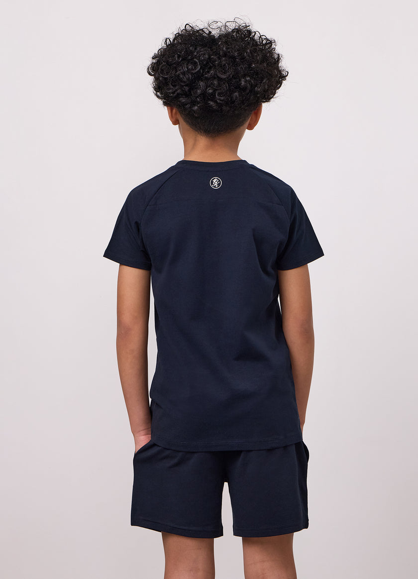 Gym King Older Kids Pro Logo Tee - Navy