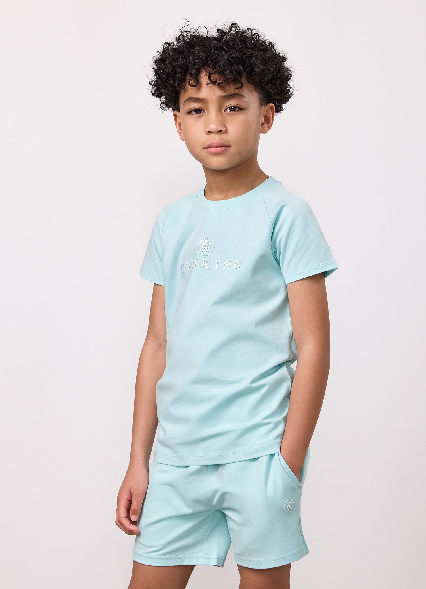 Gym King Younger Kids Pro Logo Tee - Mint