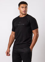 Gym King Pro Logo T-Shirt - Black/Black thumbnail