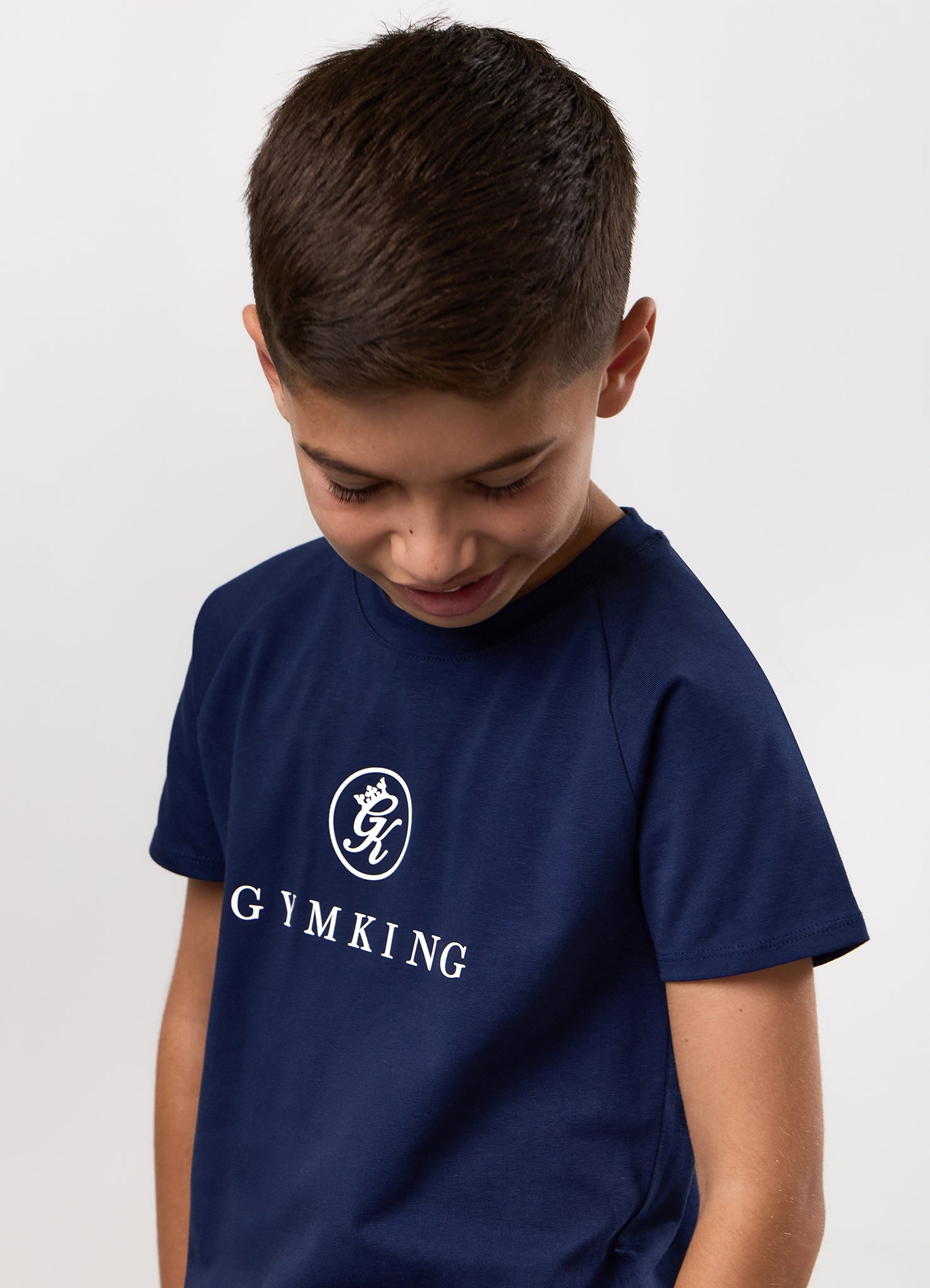 Gym King Kids Pro Logo Tee - Oxford Blue