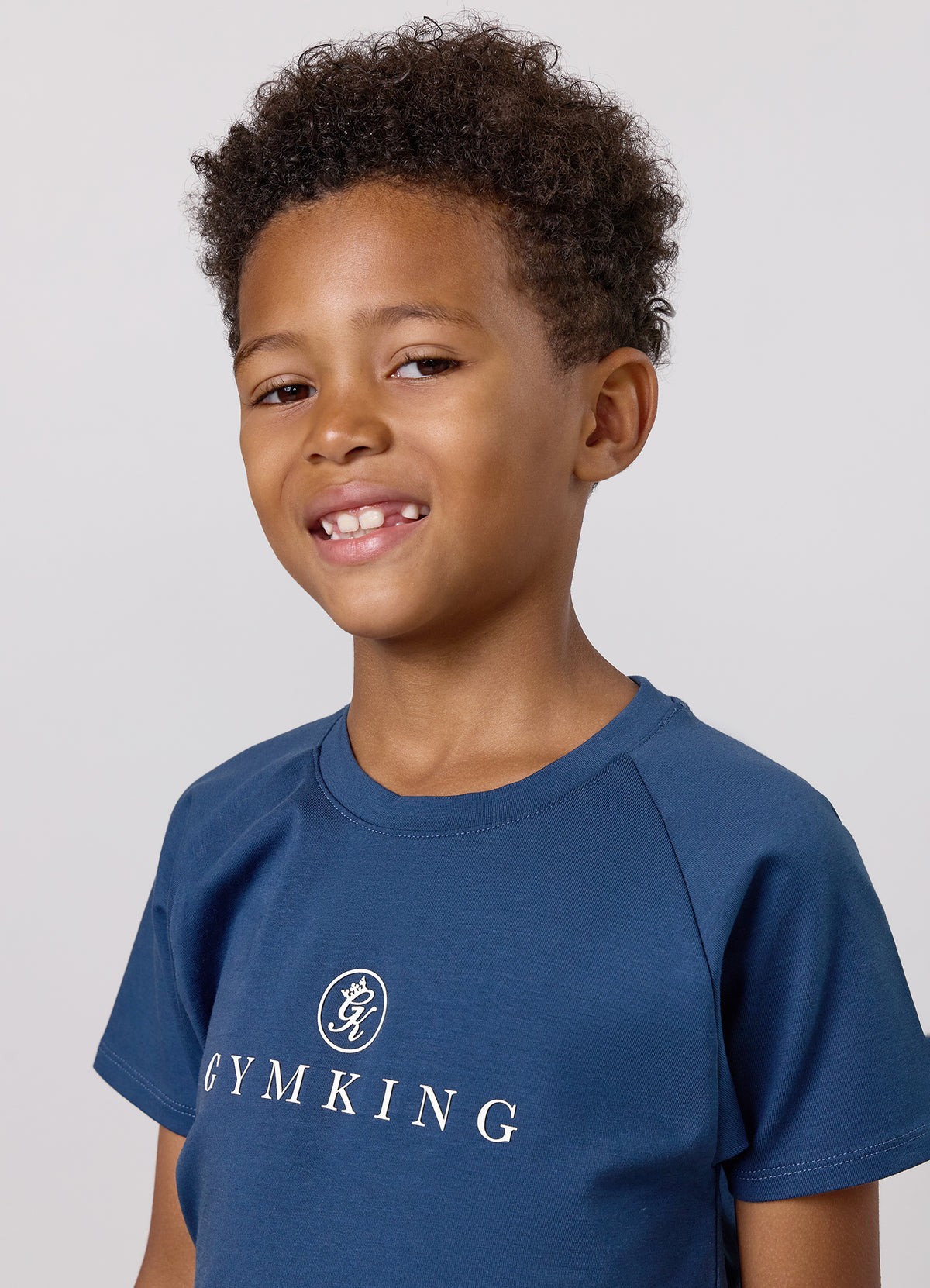 Gym King Older Kids Pro Logo T-Shirt - Storm Front