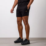 Gym King Pro Logo Short - Black/Gold thumbnail
