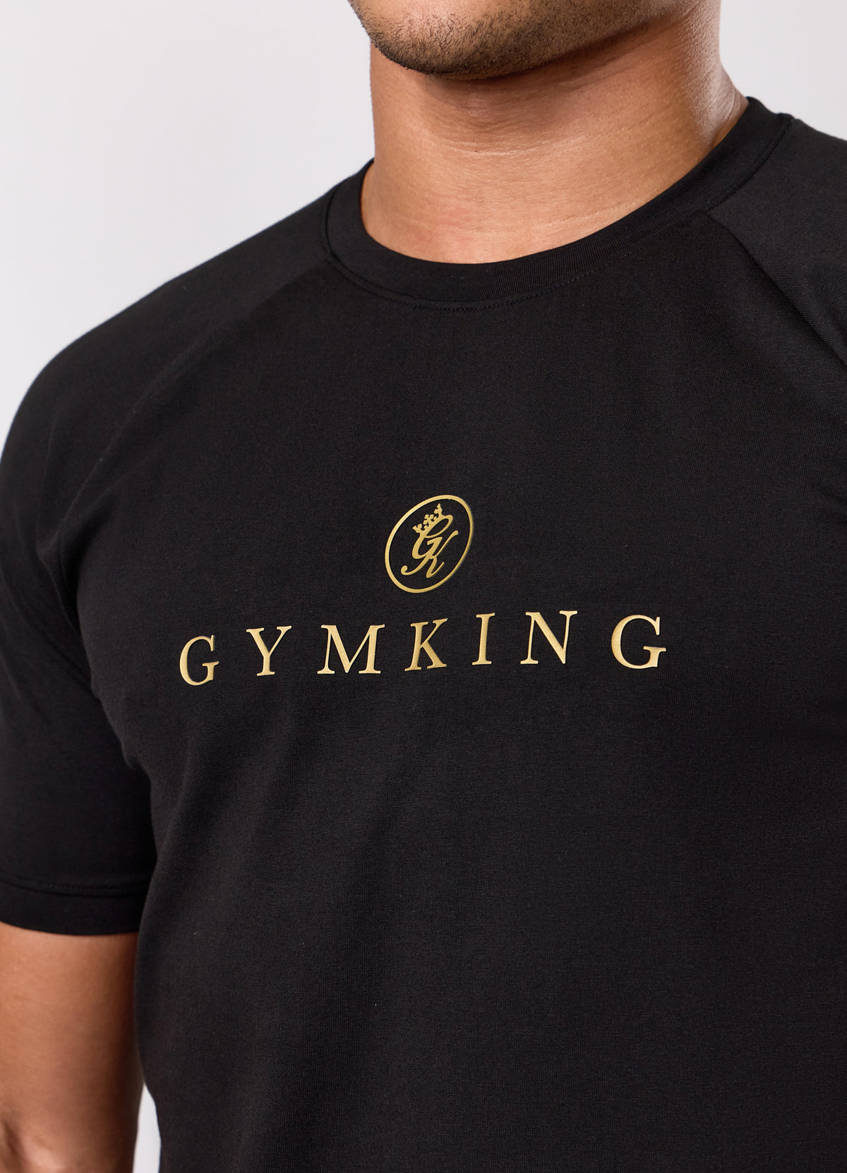 Gym King Pro Logo T-Shirt - Black/Gold