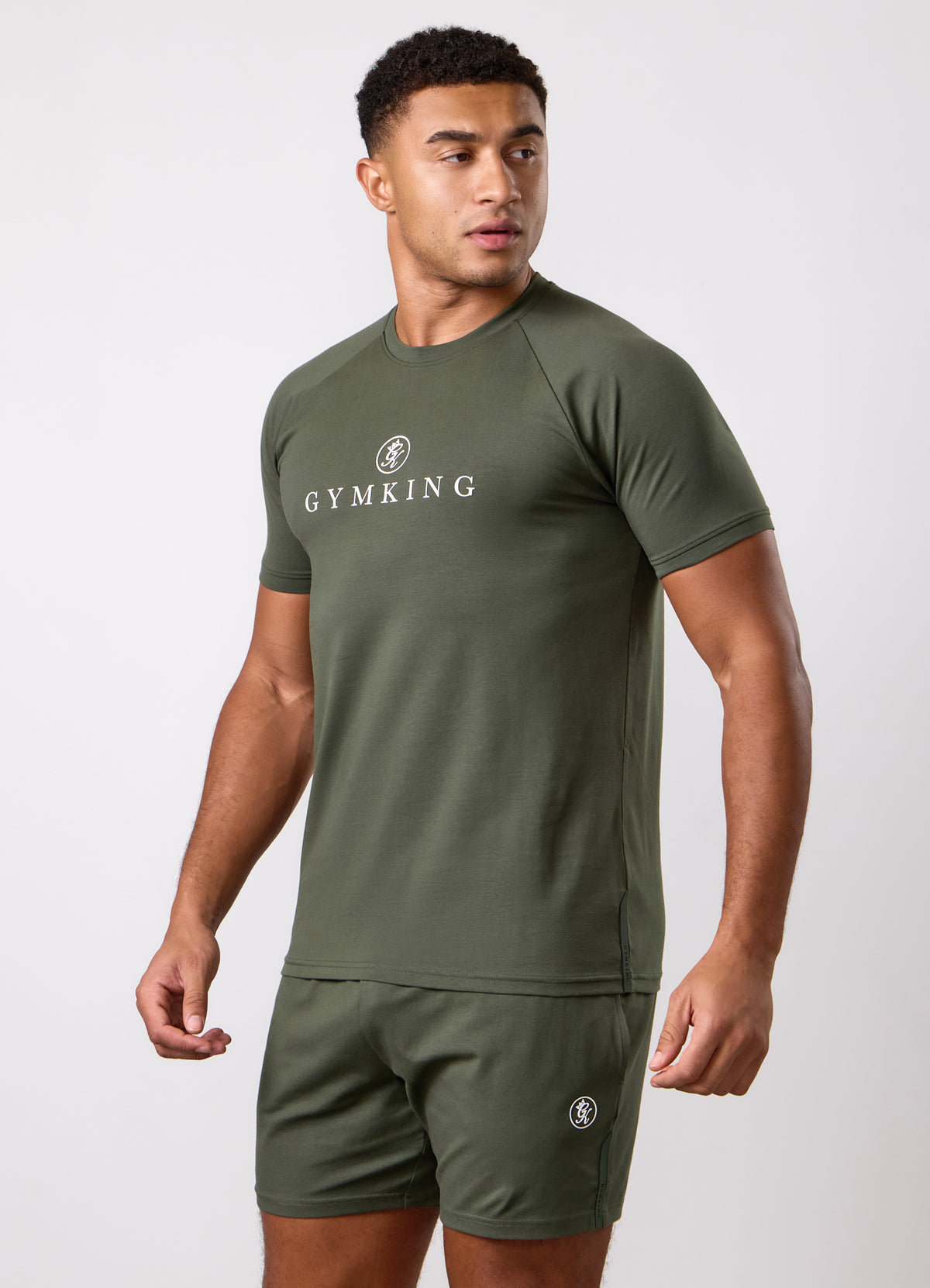 Gym King Pro Logo T-Shirt - Dark Olive