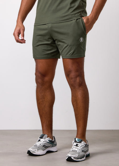 Gym King Pro Logo Short - Dark Olive