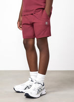 Gym King Older Kids Pro Logo Short - Wine Red thumbnail