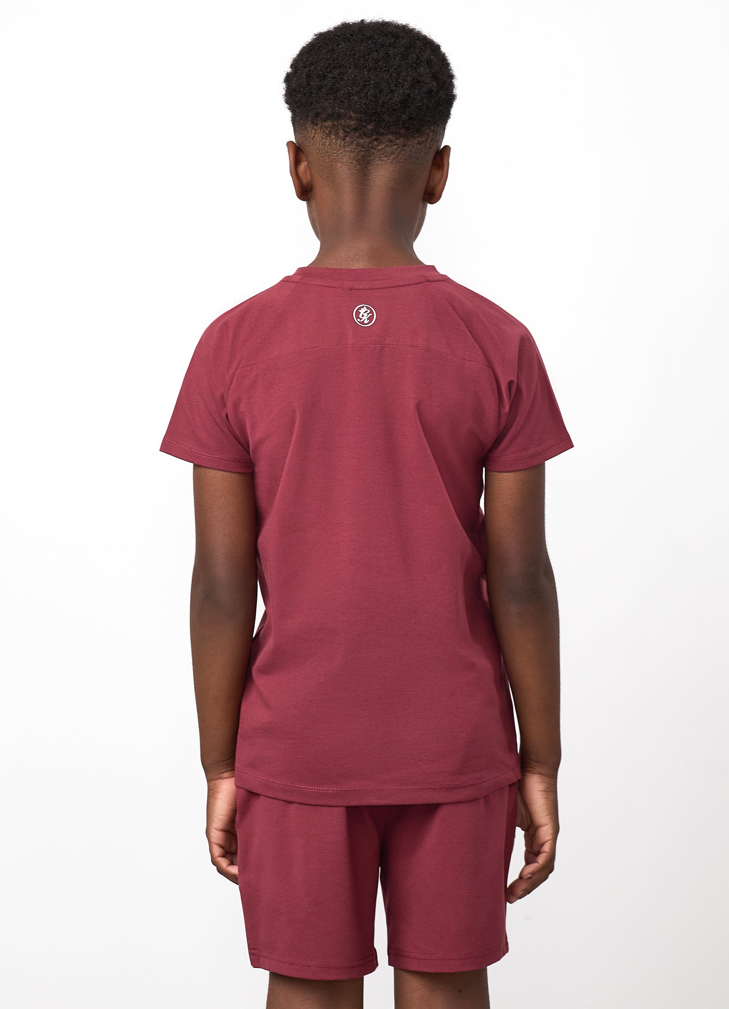 Gym King Younger Kids Pro Logo T-Shirt - Wine Red