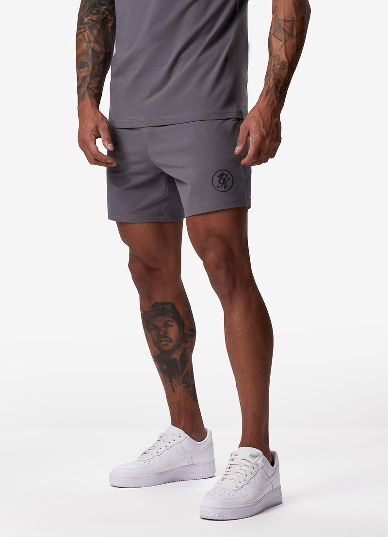 Gym King Pro Logo Short v2 - Fossil Grey