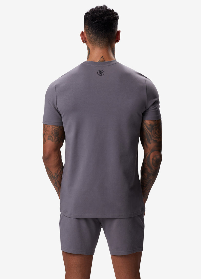 Gym King Pro Logo Short v2 - Fossil Grey