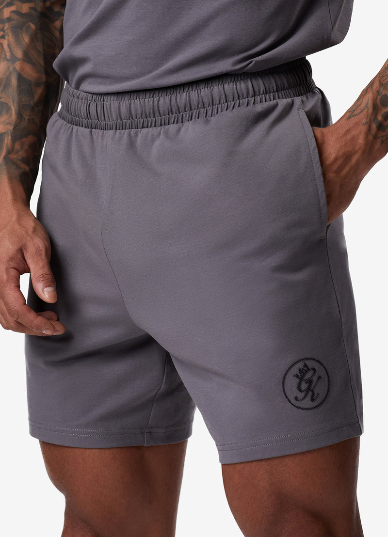 Gym King Pro Logo Short v2 - Fossil Grey