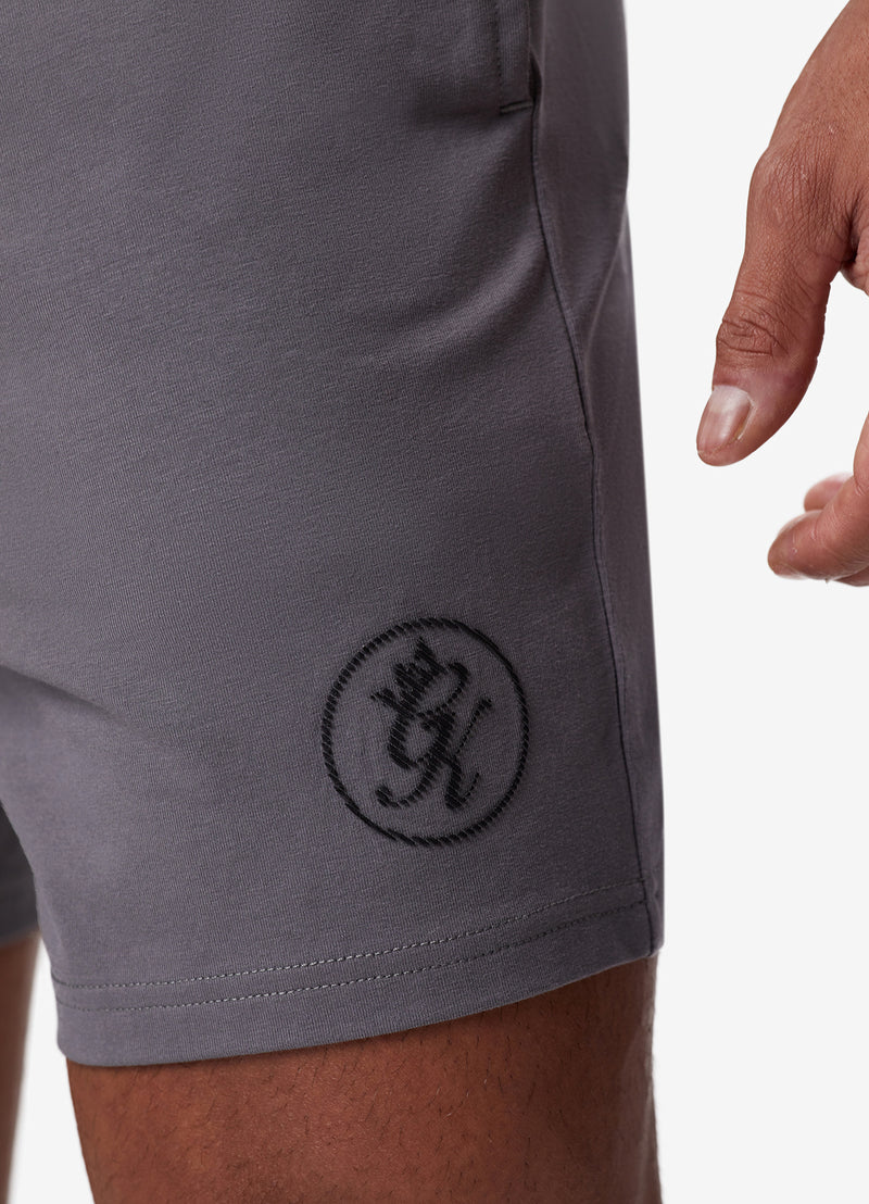 Gym King Pro Logo Short v2 - Fossil Grey