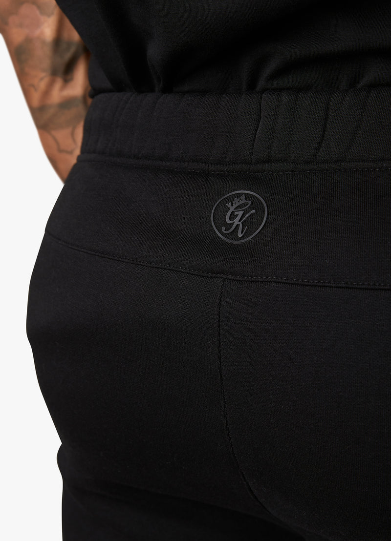Gym King Pro Logo Fleece Tracksuit - Black/Black