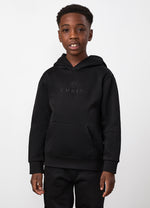 Gym King Older Kids Pro Logo V2 Hoodie - Black / Black thumbnail