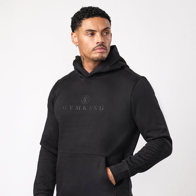 Gym King Pro Logo V2 Hoodie - Black/Black