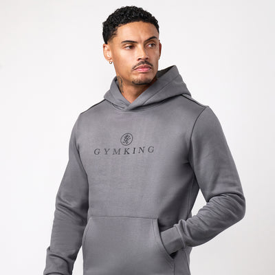 Gym King Pro Logo V2 Hoodie - Gunmetal Grey