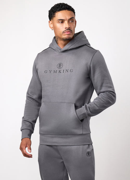 Gym King Pro Logo V2 Hoodie - Gunmetal Grey
