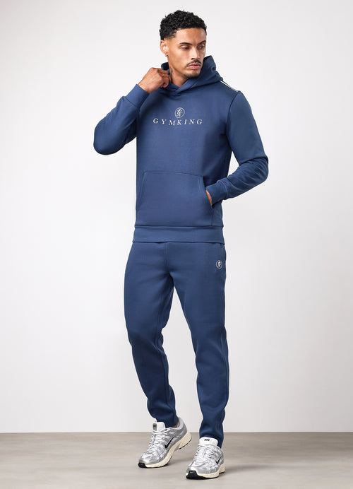 Gym King Pro Logo V2 Hood Tracksuit - Midnight