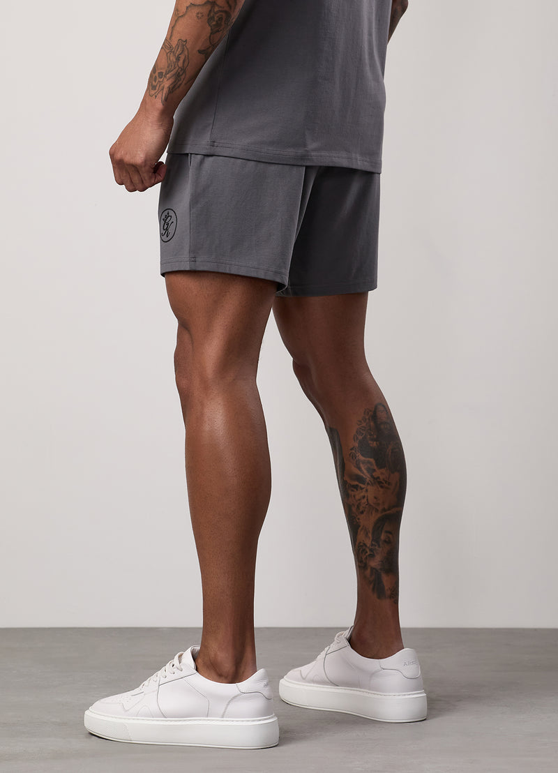 Gym King Pro Logo Short v2 - Fossil Grey