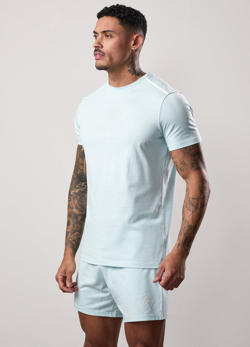 Gym King Pro Logo V2 Jersey Tee - Iced Mint