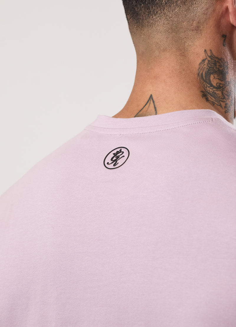 Gym King Pro Logo V2 Jersey Tee - Lilac Smoke