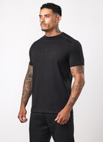 Gym King Pro Logo V2 Tee - Black/Black thumbnail