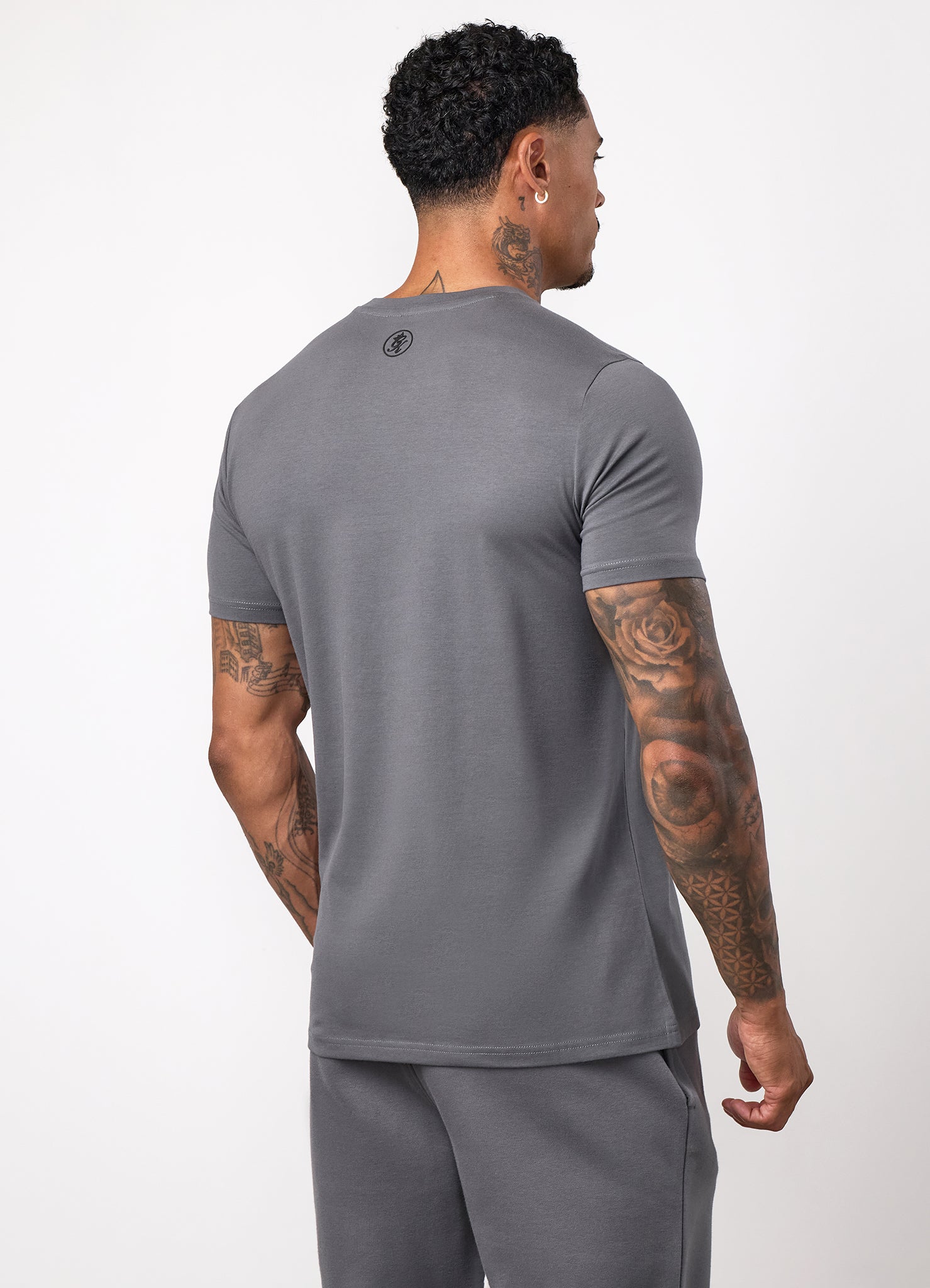Gym King Pro Logo V2 T-Shirt - Gunmetal Grey