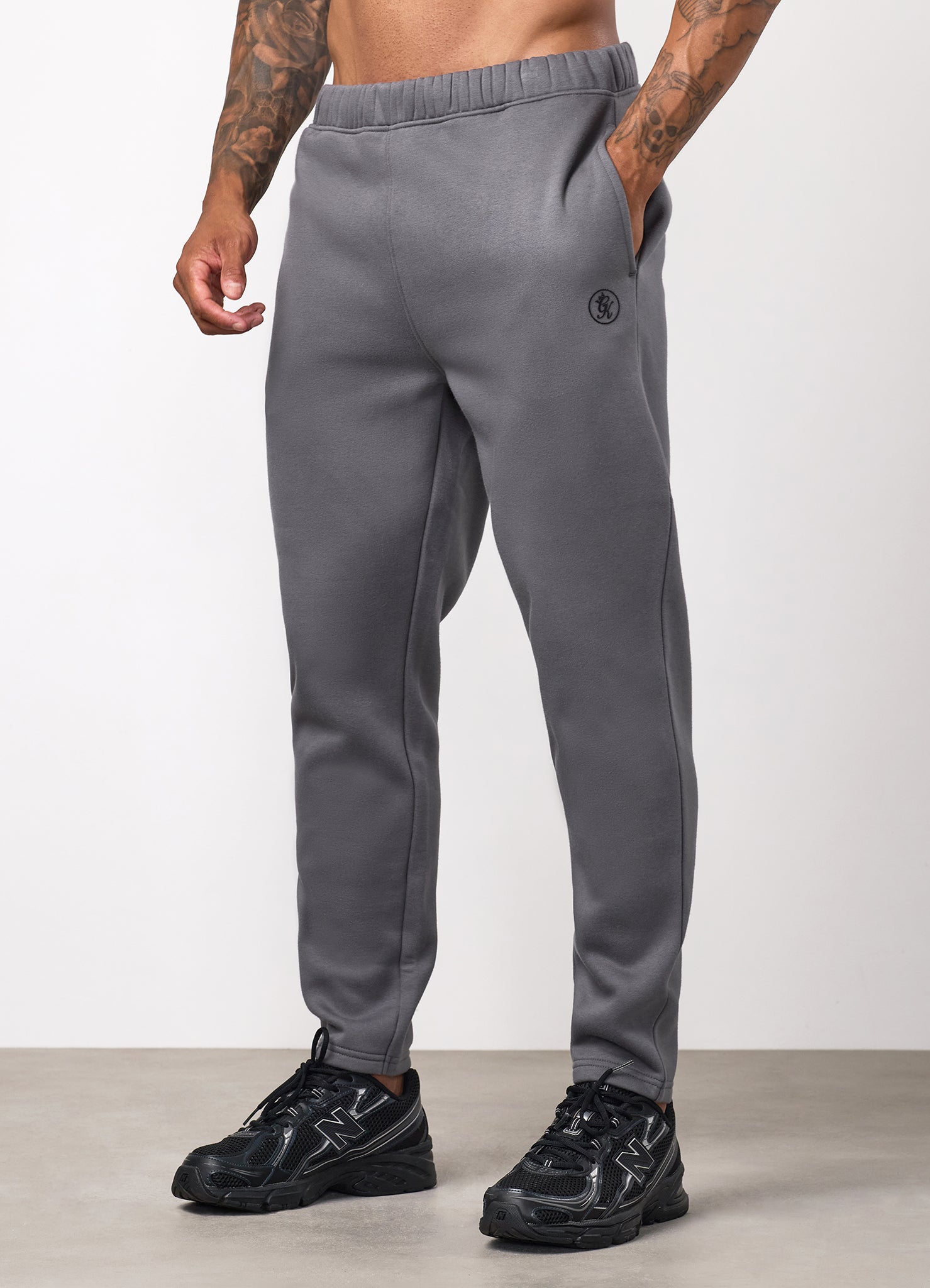 Gym King Pro Logo V2 Jogger - Gunmetal Grey